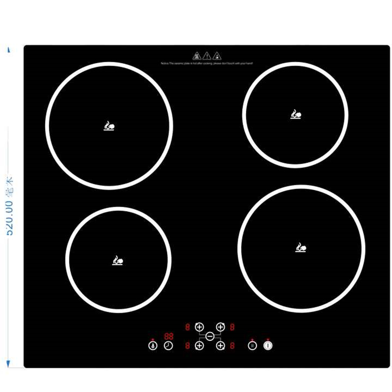 Built in Induction Cooker 4 hobs