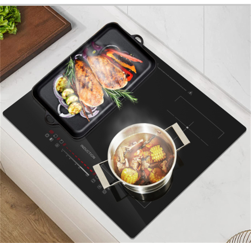 Horno electromagnético 4 estufa barbacoa 2 en 1