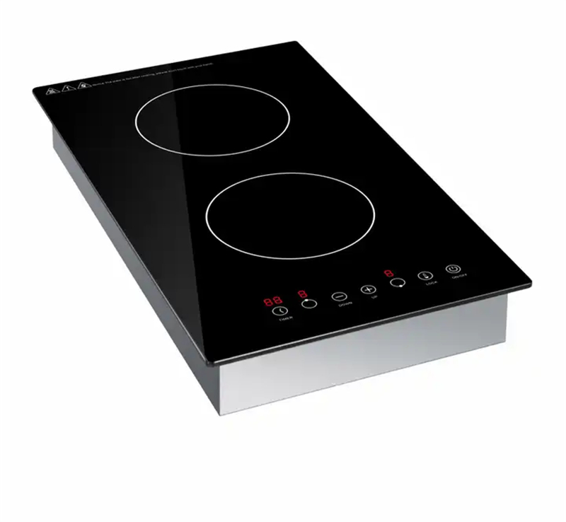 Induction burner cooktop vertical